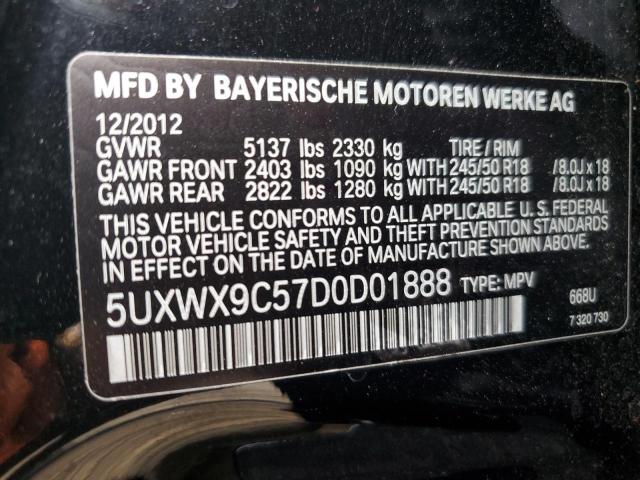 VIN 5UXWX9C57D0D01888 2013 BMW X3, Xdrive28I no.13