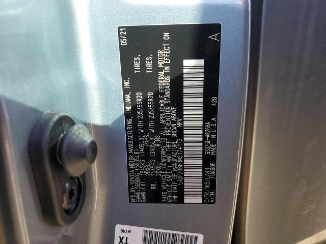 VIN 5TDFZRBH1MS124112 2021 Toyota Highlander, Platinum no.13