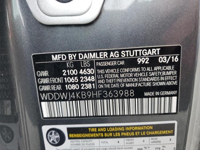 WDDWJ4KB9HF363988 2017 MERCEDES-BENZ C-CLASS, photo no. 12