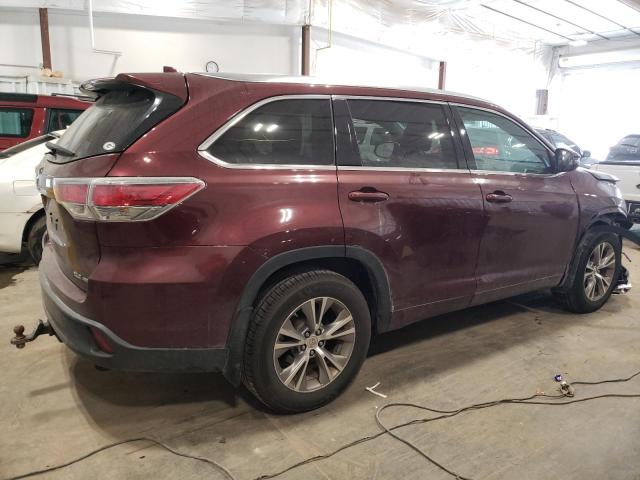 VIN 5TDJKRFH7ES063603 2014 Toyota Highlander, Xle no.3