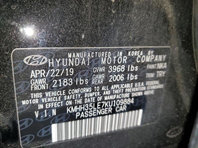 2019 Hyundai Elantra Gt VIN: KMHH35LE7KU109884 Lot: 76568913