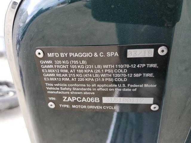 2020 VESPA PRIMAVERA ZAPCA06B3L5100117