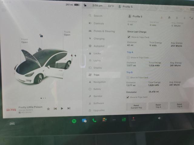 5YJ3E1EB3MF975243 | 2021 TESLA MODEL 3