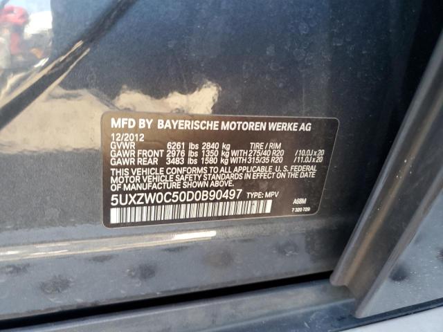 VIN 5UXZW0C50D0B90497 2013 BMW X5, Xdrive35D no.12