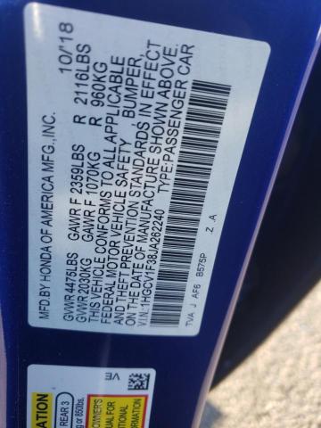 1HGCV1F38JA262240 Honda Accord Sport