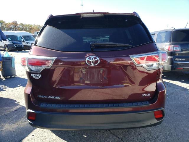 VIN 5TDKKRFH7FS075174 2015 Toyota Highlander, Xle no.6