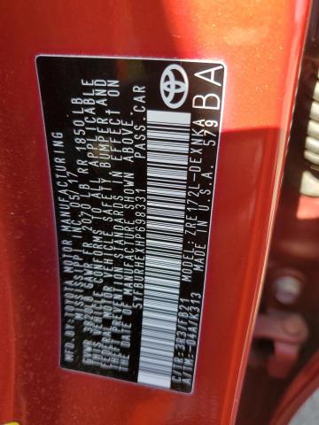 5YFBURHEXHP698331 2017 Toyota Corolla L