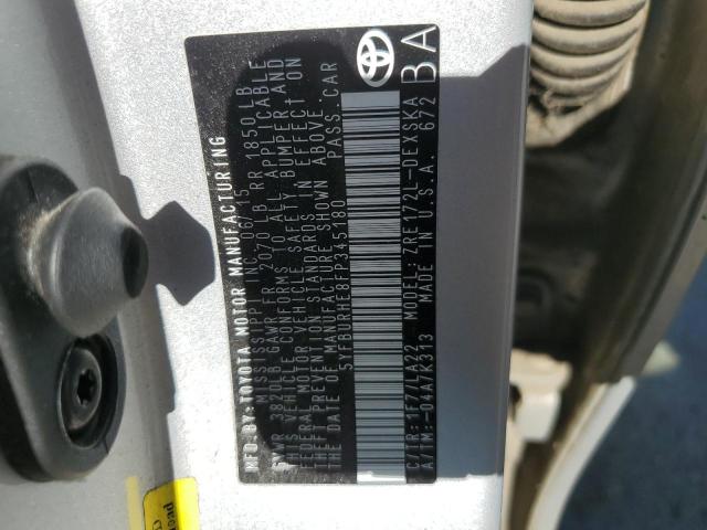 5YFBURHE8FP345180 Toyota COROLLA L