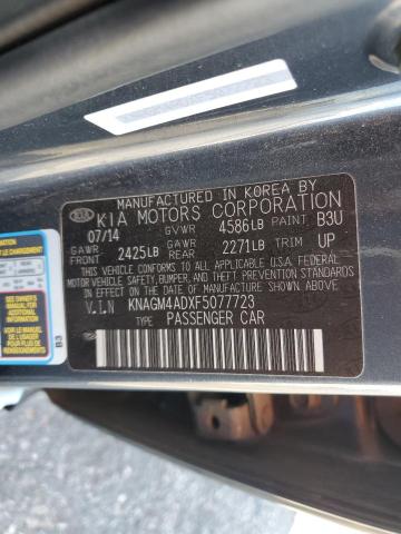 KNAGM4ADXF5077723 KIA OPTIMA HYBRID