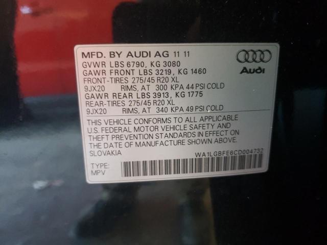 2012 Audi Q7 Premium Plus VIN: WA1LGBFE6CD004732 Lot: 74749983