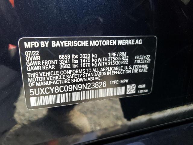 5UXCY8C09N9N23826 2022 BMW X6 - Image 14