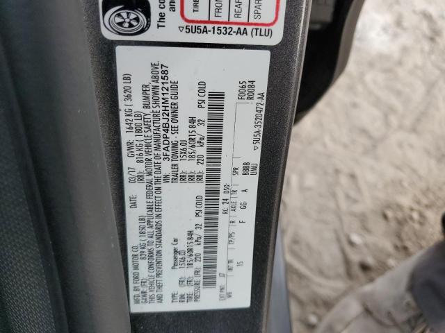 2017 FORD FIESTA SE - 3FADP4BJ2HM121587