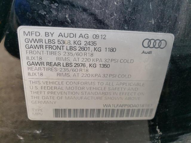 VIN WA1LFAFP9DA018187 2013 Audi Q5, Premium Plus no.12