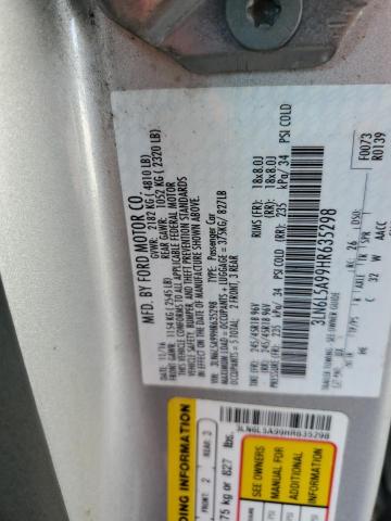 2017 LINCOLN MKZ PREMIE 3LN6L5A99HR635298