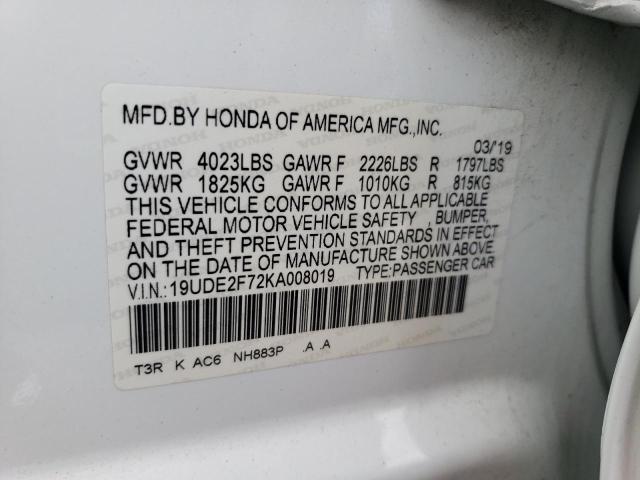 19UDE2F72KA008019 Acura Ilx Premium