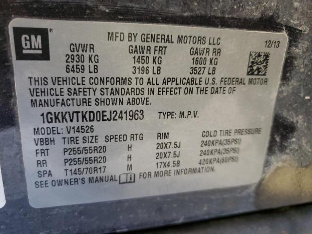 1GKKVTKD0EJ241963 | 2014 GMC ACADIA DEN