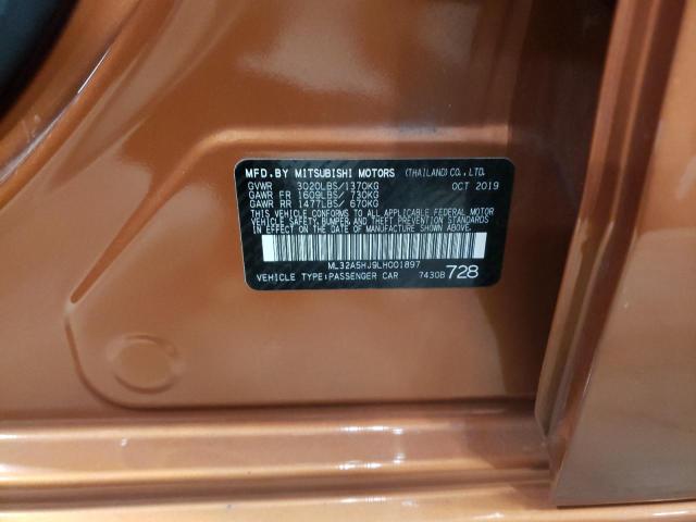 2020 MITSUBISHI MIRAGE LE ML32A5HJ9LH001897