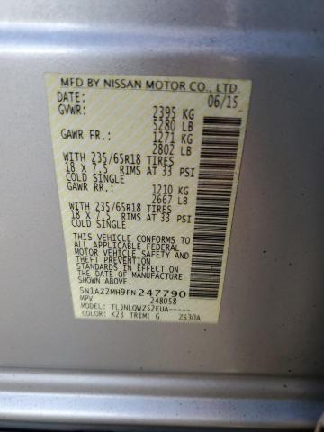 5N1AZ2MH9FN247790 Nissan MURANO S