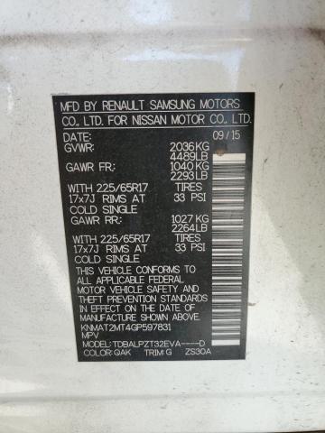 2016 NISSAN ROGUE S - KNMAT2MT4GP597831