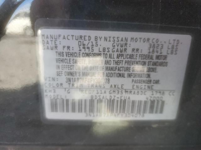 3N1AB7AP4FY304078 | 2015 NISSAN SENTRA S