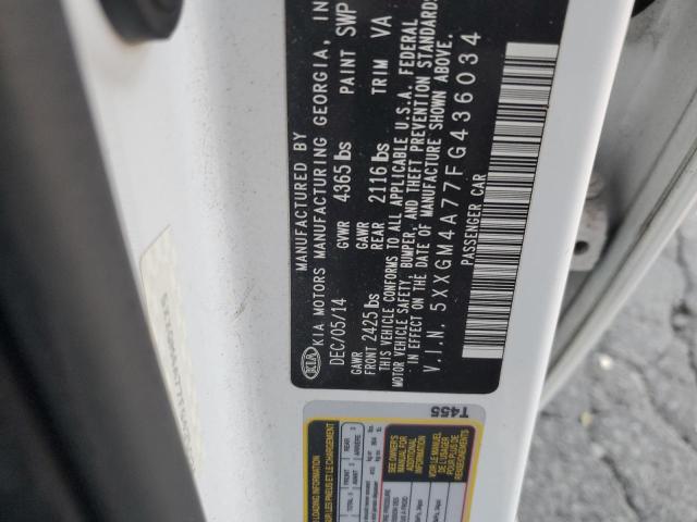 5XXGM4A77FG436034 KIA Optima Lx