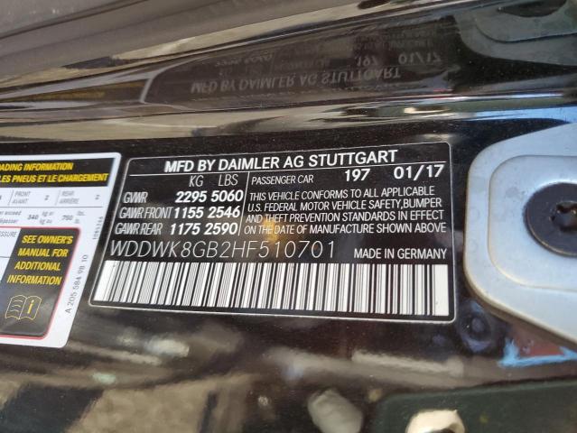 WDDWK8GB2HF510701 Mercedes-Benz C 63 Amg