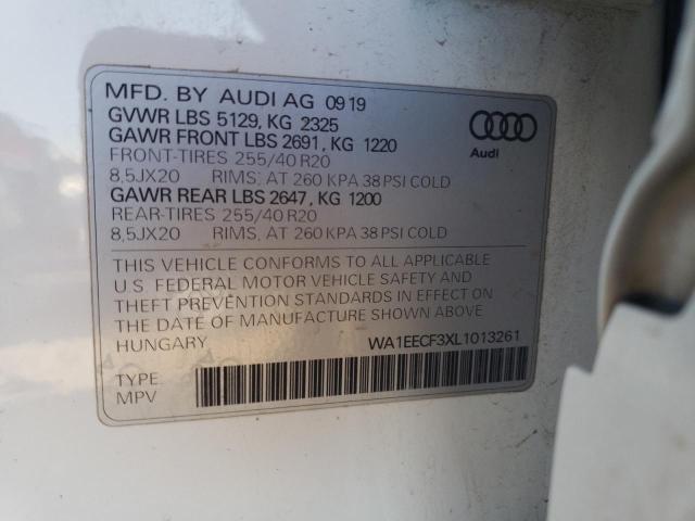 WA1EECF3XL1013261 | 2020 AUDI Q3 PREMIUM