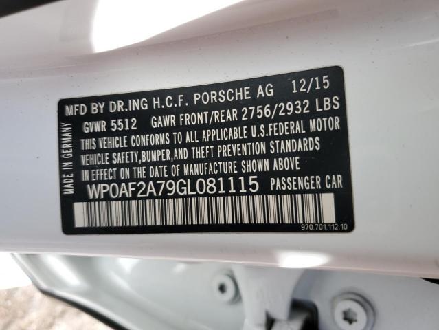 2016 PORSCHE PANAMERA G - WP0AF2A79GL081115