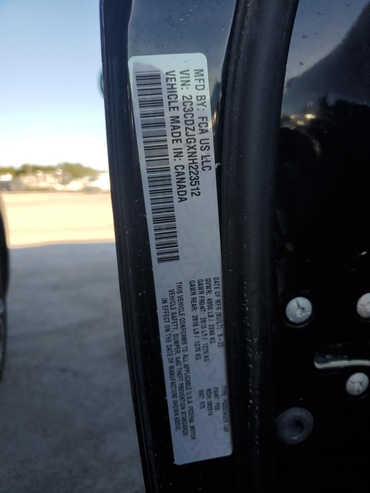 2C3CDZJGXNH223512 2022 Dodge Challenger Gt