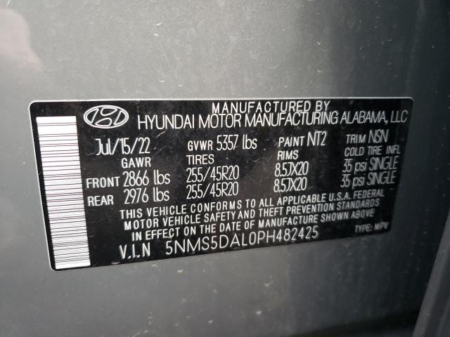 5NMS5DAL0PH482425 | 2023 Hyundai santa fe calligraphy