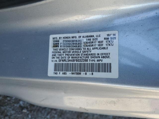 5FNRL5H48FB032398 Honda ODYSSEY EX