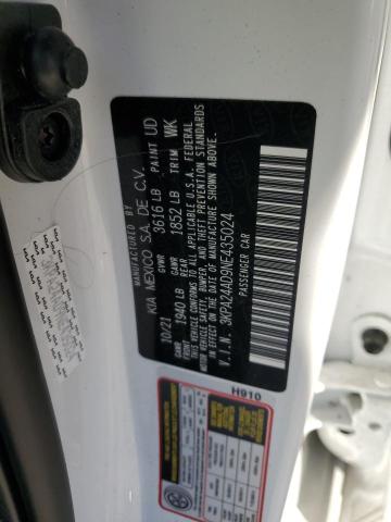 3KPA24AD9NE435024 Kia Rio LX 10