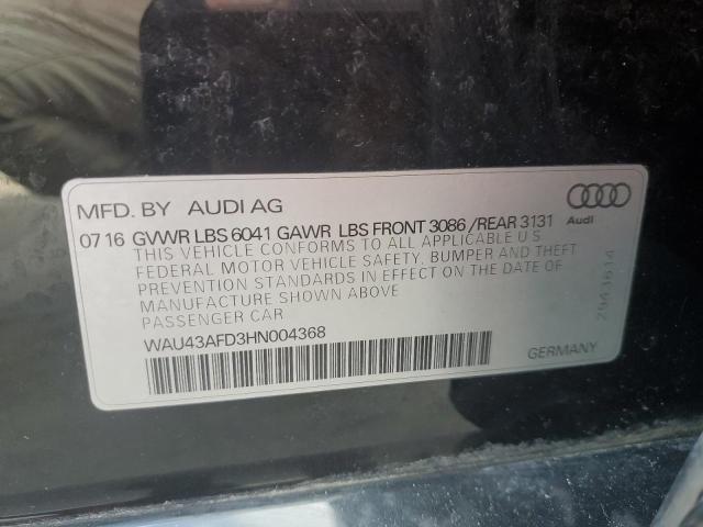 WAU43AFD3HN004368 Audi A8 L Quattro