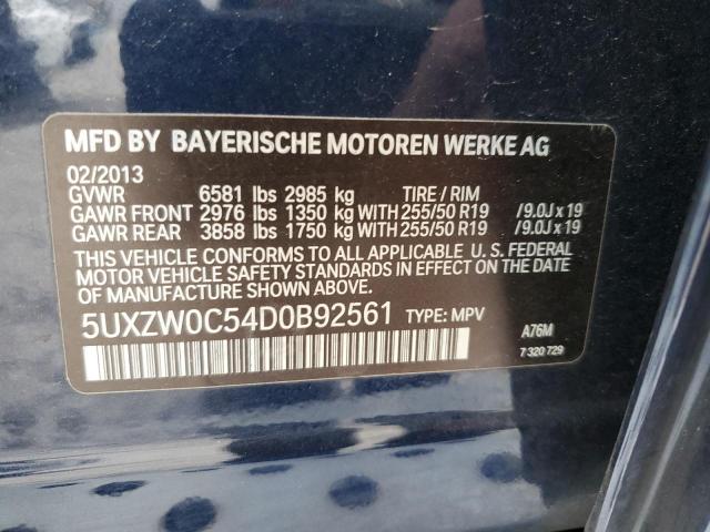 VIN 5UXZW0C54D0B92561 2013 BMW X5, Xdrive35D no.13