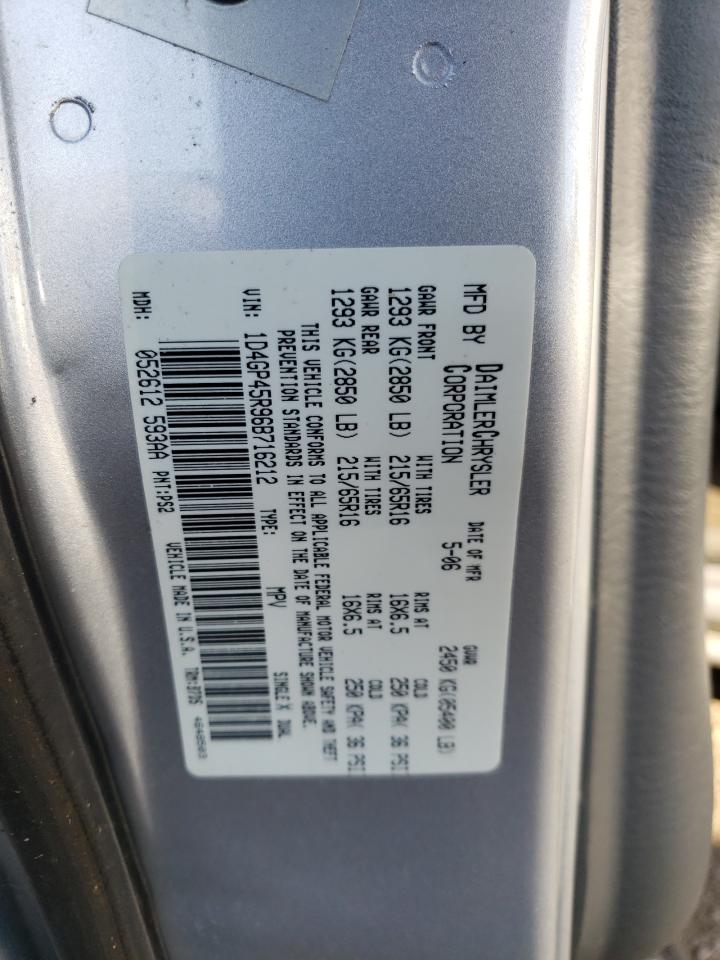 1D4GP45R96B716212 2006 Dodge Caravan Sxt