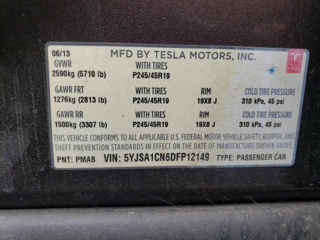 5YJSA1CN6DFP12149 | 2013 Tesla model s