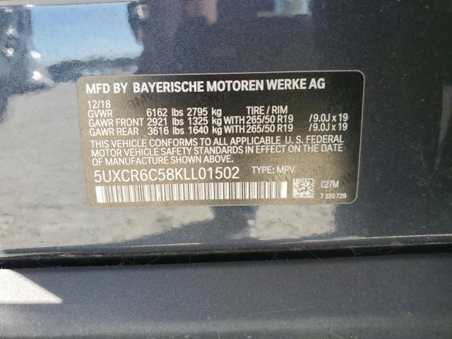 5UXCR6C58KLL01502 2019 BMW X5 - Image 12