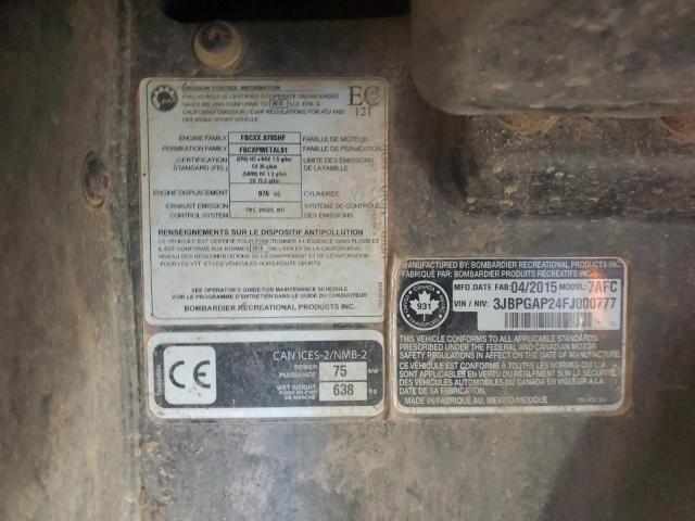 2015 CAN-AM MAVERICK 1 - 3JBPGAP24FJ000777