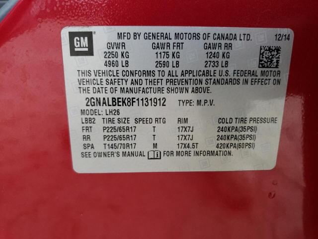 2GNALBEK8F1131912 Chevrolet EQUINOX LT