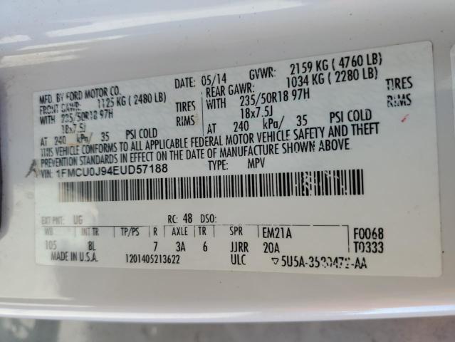 1FMCU0J94EUD57188 Ford Escape Titanium