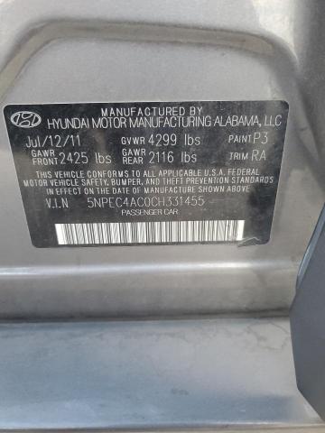 5NPEC4AC0CH331455 Auction: COPART Lot: 76092063 Location: NV - LAS VEGAS WEST 5NPEC4AC0CH331455 HYUNDAI SONATA 2012 CHARCOAL Photo 12