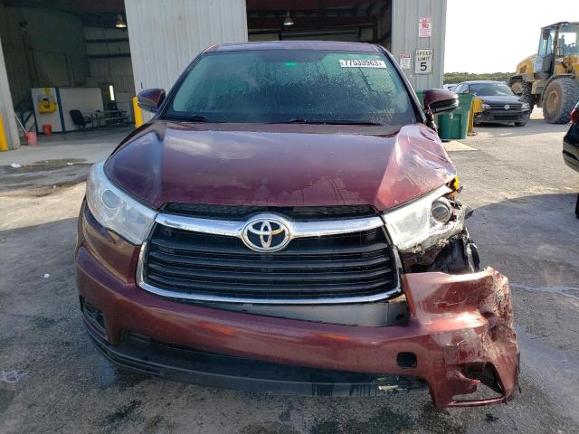 VIN 5TDZARFH9ES005871 2014 Toyota Highlander, LE no.5