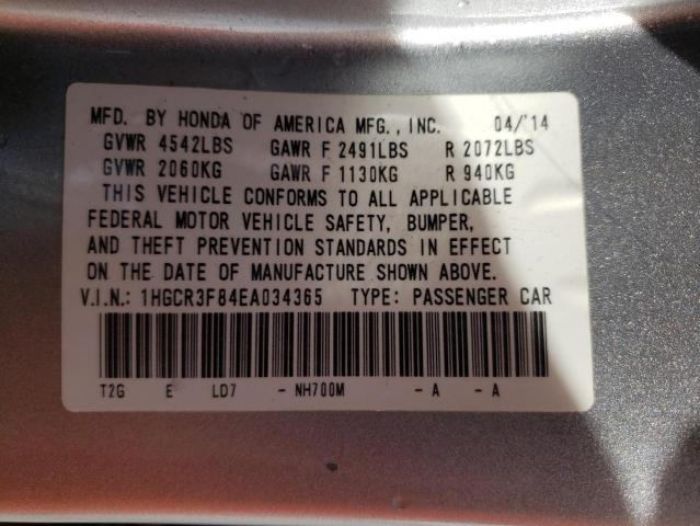 1HGCR3F84EA034365 | 2014 HONDA ACCORD EXL