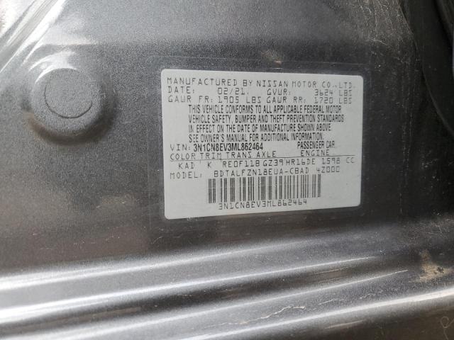 3N1CN8EV3ML862464 Nissan VERSA SV