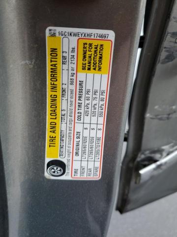 2017 CHEVROLET 2500 HD 1GC1KWEYXHF174697