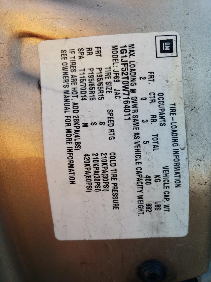 1G1JF52T0W7164011 1998 Chevrolet Cavalier Ls