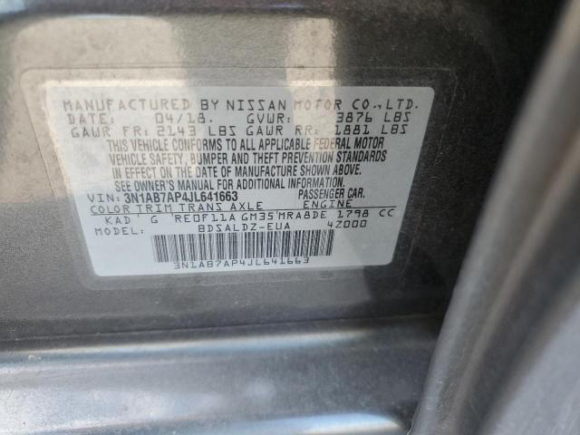 3N1AB7AP4JL641663 2018 Nissan Sentra S