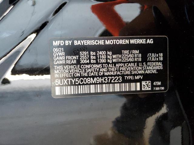 5UXTY5C08M9H37223 2021 BMW X3, photo no. 13