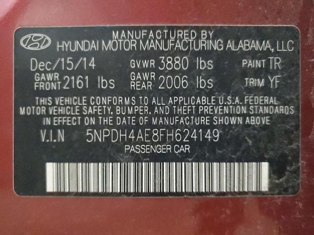 2015 HYUNDAI ELANTRA SE - 5NPDH4AE8FH624149