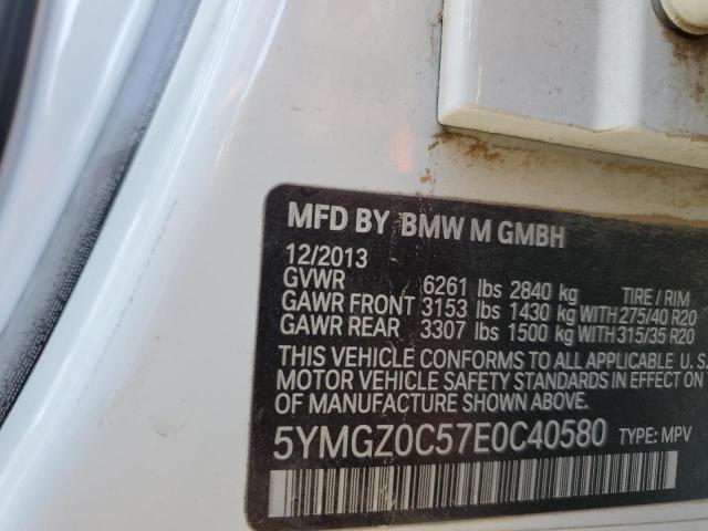 VIN 5YMGZ0C57E0C40580 2014 BMW X6, M no.13